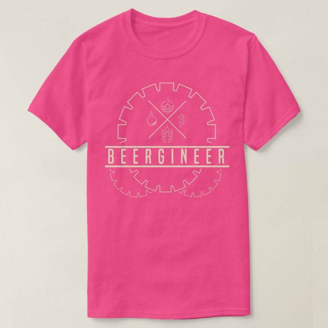 Beergineer Beer T-Shirt (Design vorne)