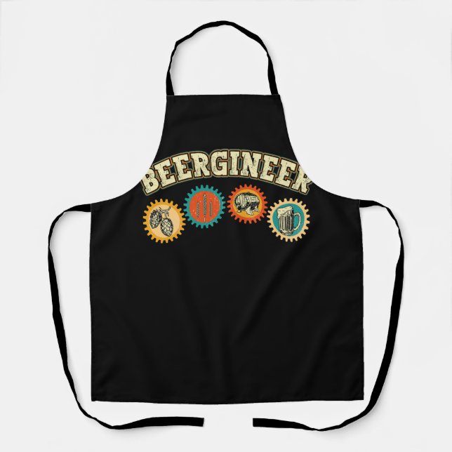 Beergineer Homebrew Zuhause Brewing Craft Bierbrau Schürze (Vorderseite)