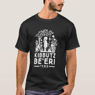 Be'eri Kibbuz Tel Aviv Israel Flagge jüdisch T-Shirt