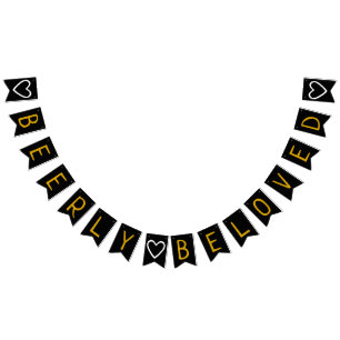 Beerly geliebtes Co-Ed Wedding Brautparty Wimpelkette