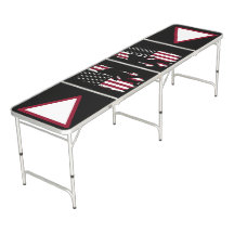 Table de Beer Pong Drapeau Américain Bigfoot