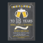 Beers and Bers 18. Geburtstag Einladungskarte<br><div class="desc">Beers and Beers 18. Geburtstag Einladungskarte mit Chalkboard Hintergrund. Für weitere Anpassungen klicken Sie bitte auf die Schaltfläche "Anpassen" und verwenden Sie unser Designwerkzeug,  um diese Vorlage zu ändern.</div>