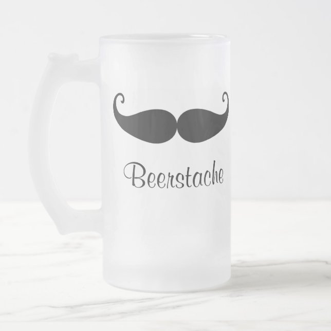 Beerstache Bier-Tasse Mattglas Bierglas (Links)