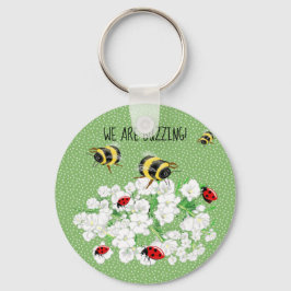 BEES and LadyBugs - Art of LeahG Rette die Bienen Schlüsselanhänger