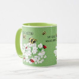 BEES and LadyBugs - Art of LeahG Rette die Bienen Tasse