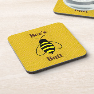 Bee's Hintern Beverage Coaster Getränkeuntersetzer
