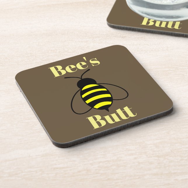 Bee's Hintern Beverage Coaster Getränkeuntersetzer (Linke Seite)