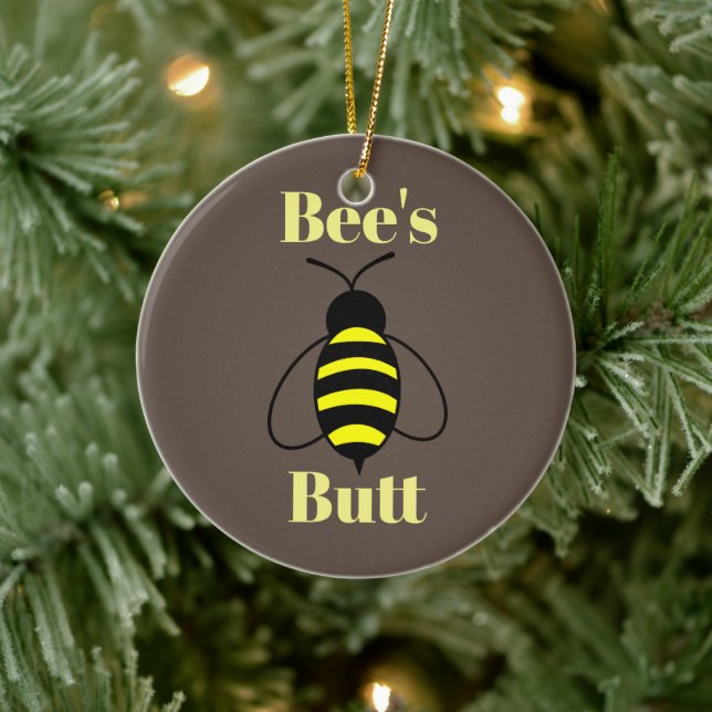 Bee's Hintern Keramik Ornament (Baum)