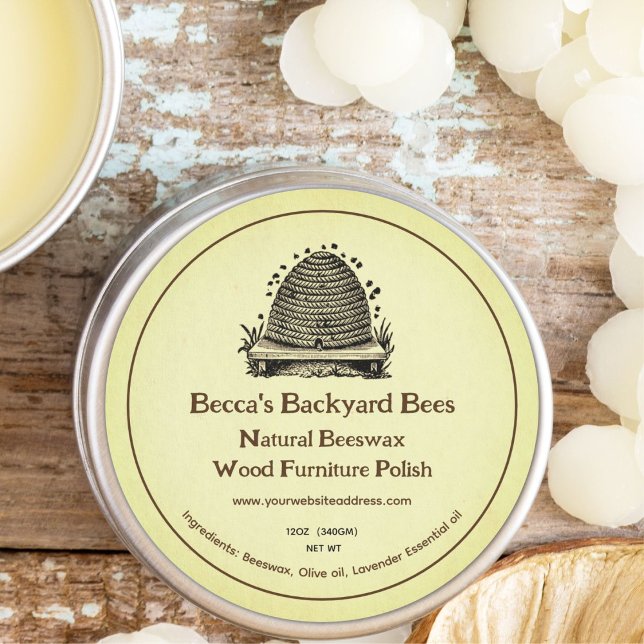Beeswax Bois Mobilier Étiquette polonais (Créateur téléchargé)
