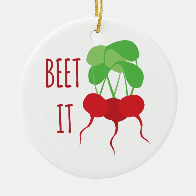 Beet It Keramik Ornament (Vorne)