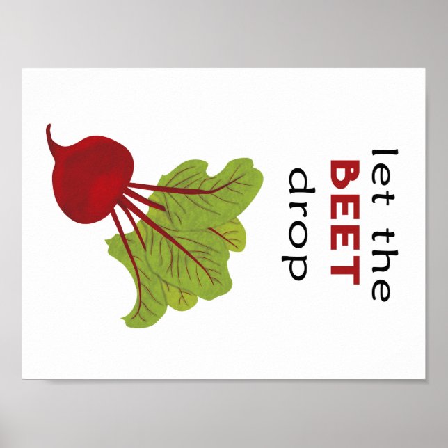 BEET-Tropfen gelassen Poster (Vorne)