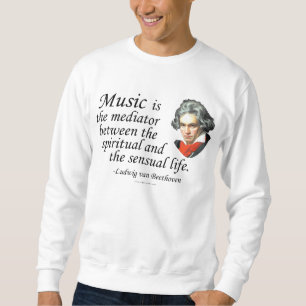 Beethoven auf Musik Sweatshirt