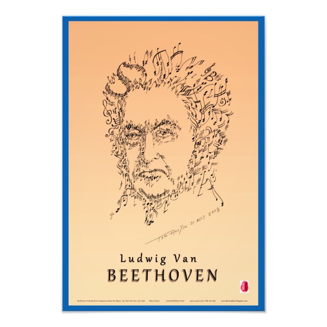 Beethoven Face the Music Fotodruck (Vorne)