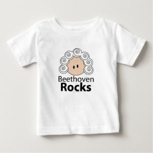 Beethoven-Felsen-T-Shirt Baby T-shirt
