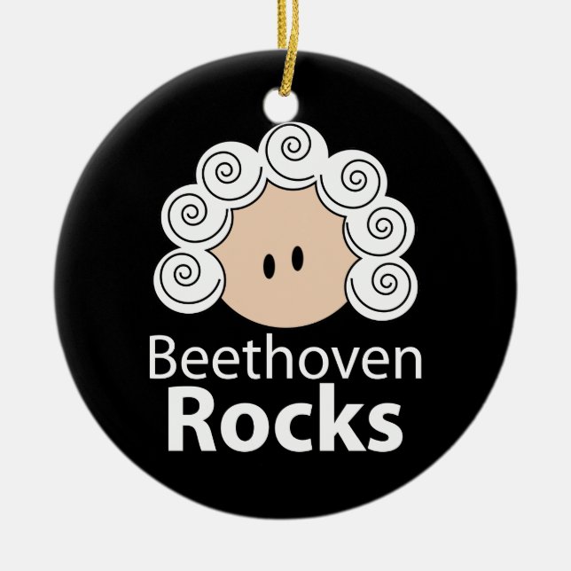 Beethoven-Felsen-Verzierung Keramikornament (Vorne)