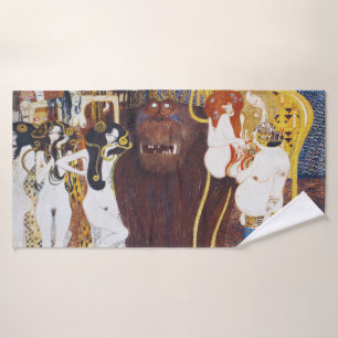 Beethoven Frieze (Detail), Gustav Klimt Badehandtuch