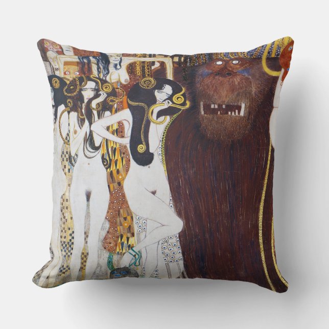 Beethoven Frieze (Detail), Gustav Klimt Kissen (Vorderseite)
