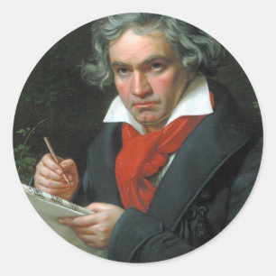 Beethoven Geschenke T-Shirts Sammelobjekte IM ANGE Runder Aufkleber