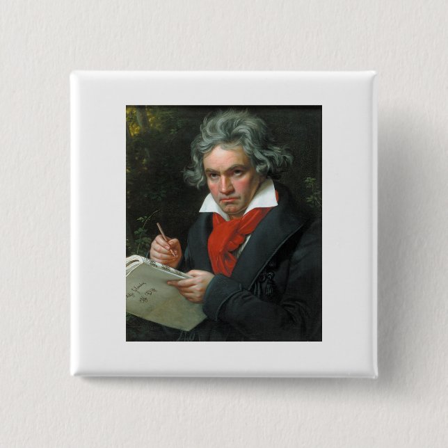 Beethoven gibt T-Shirts Sammlerstücke zum Verkauf Button (Vorderseite)