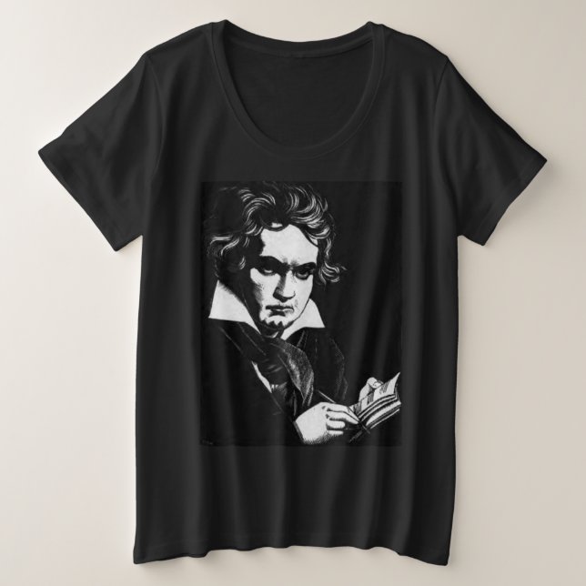 BEETHOVEN GROßE GRÖßE T-Shirt (Design vorne)