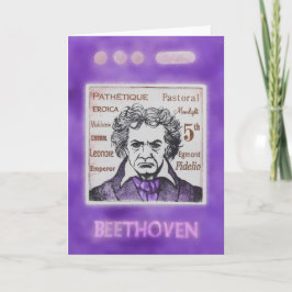 BEETHOVEN-Grußkarte Karte