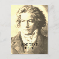 Beethoven im benutzerdefinierten Sepia-Text
