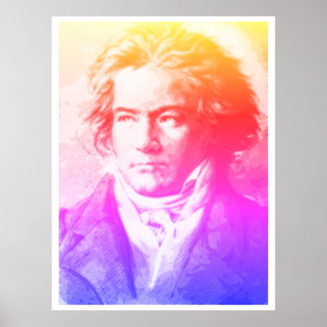 Beethoven In Colors Poster (Vorne)
