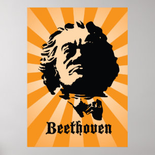 Beethoven in Orange Poster