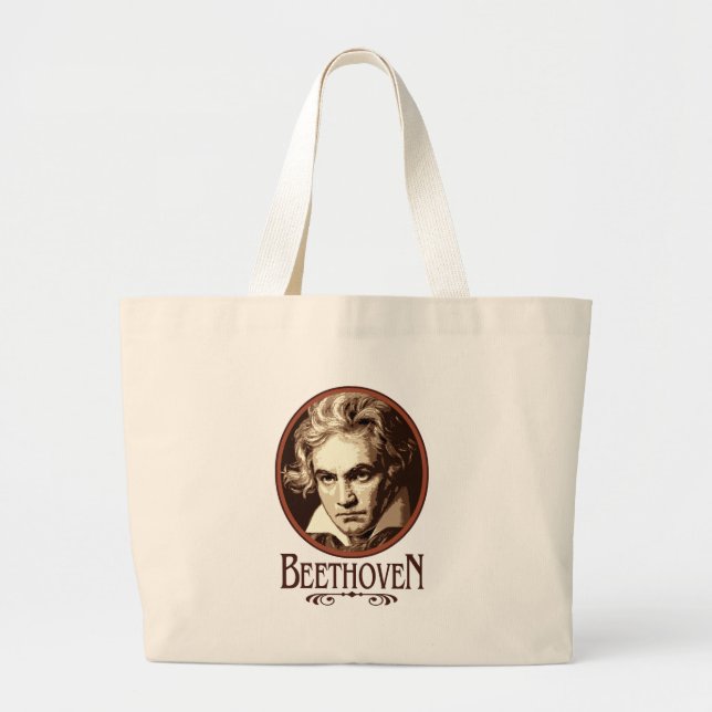 Beethoven Jumbo Stoffbeutel (Vorne)