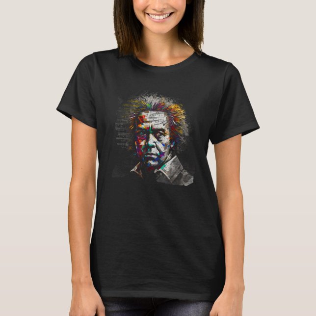 Beethoven Music Concert Pianist T-Shirt (Vorderseite)