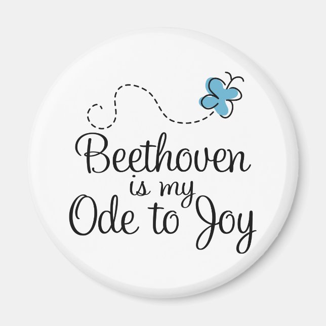 Beethoven Ode to Joy Music Gift Magnet (Vorne)