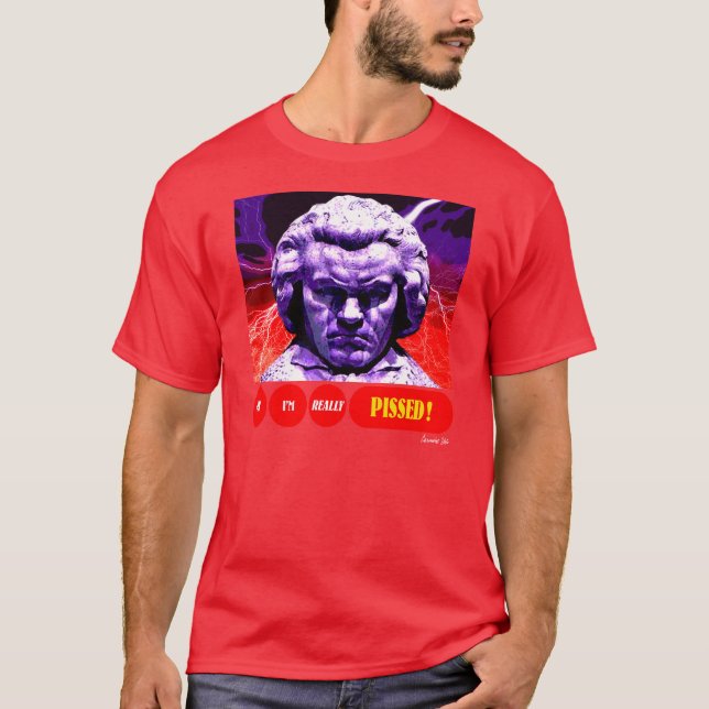 BEETHOVEN PISSED T-Shirt (Vorderseite)