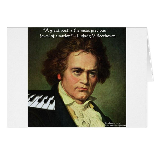Beethoven & Poets/Gems Zitat Geschenke T-Shirts &  (Vorderseite (Horizontal))