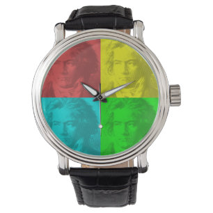 Beethoven-Portrait auf den Plätzen Armbanduhr