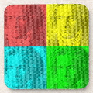 Beethoven-Portrait auf den Plätzen Getränkeuntersetzer