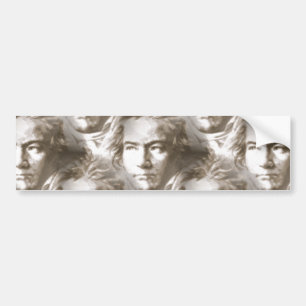 Beethoven Portrait Pattern Autoaufkleber