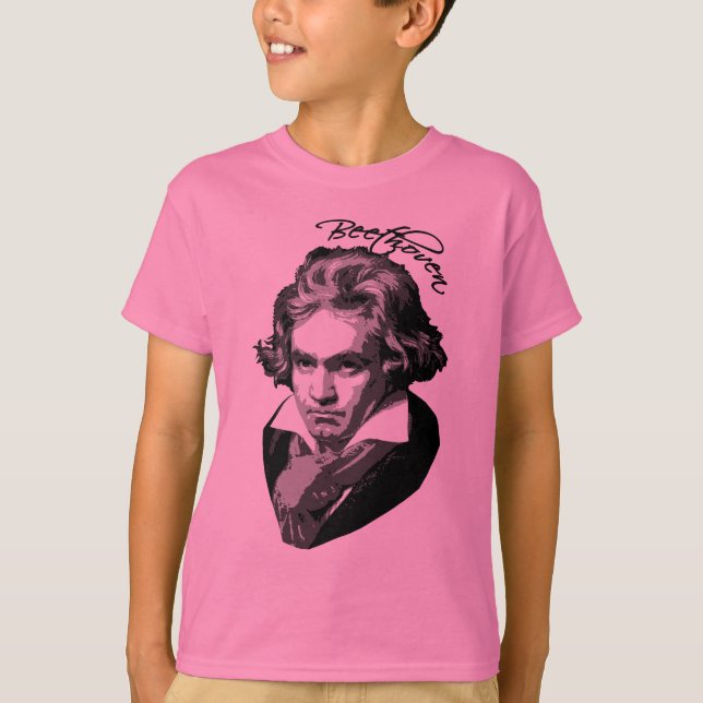Beethoven-Porträt auf T-Shirts, Tassen, Geschenke T-Shirt (Vorderseite)