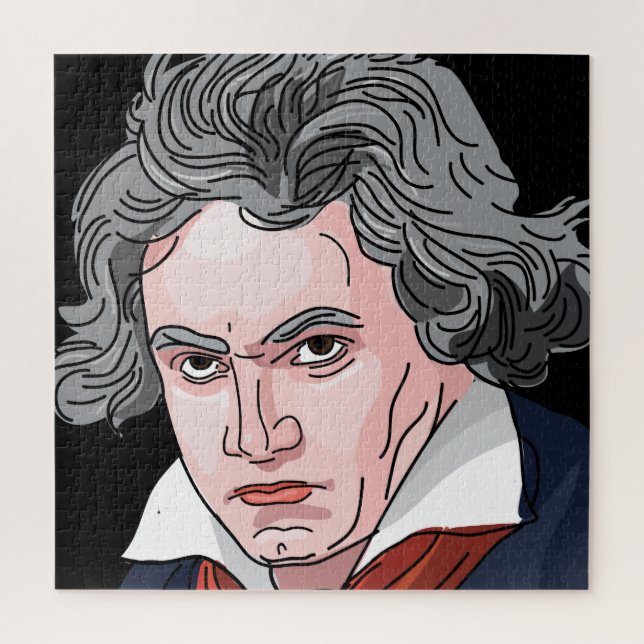 Beethoven-Porträt-Illustration (Vertikal)
