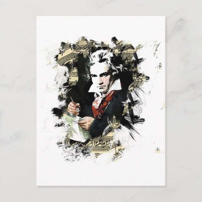Beethoven Postkarte (Vorderseite)