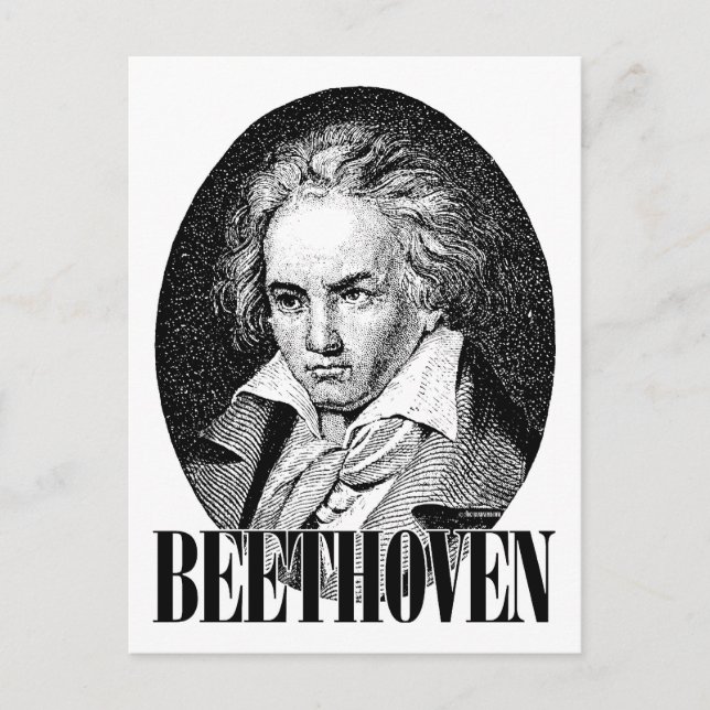 Beethoven Postkarte (Vorderseite)