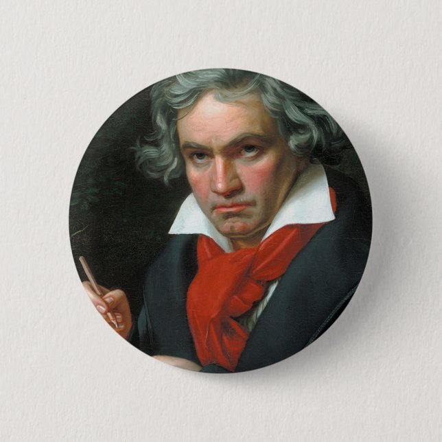 Beethoven-Produkt-Kunst-klassische Sammlung Button (Vorderseite)