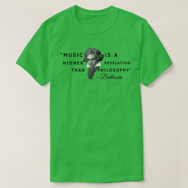 Beethoven quote T-Shirt (Design vorne)