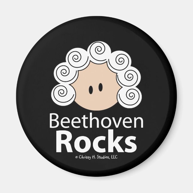 Beethoven Rocks Magnet (Vorne)