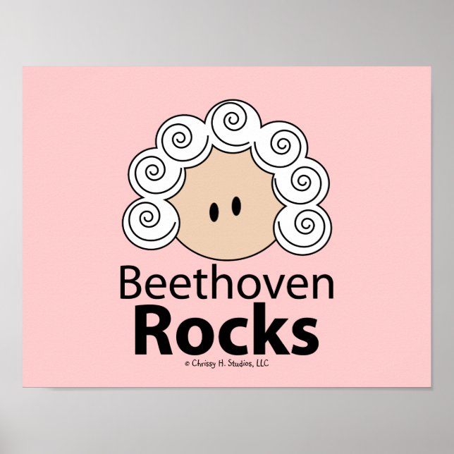 Beethoven Rocks Poster Beethoven (Devant)