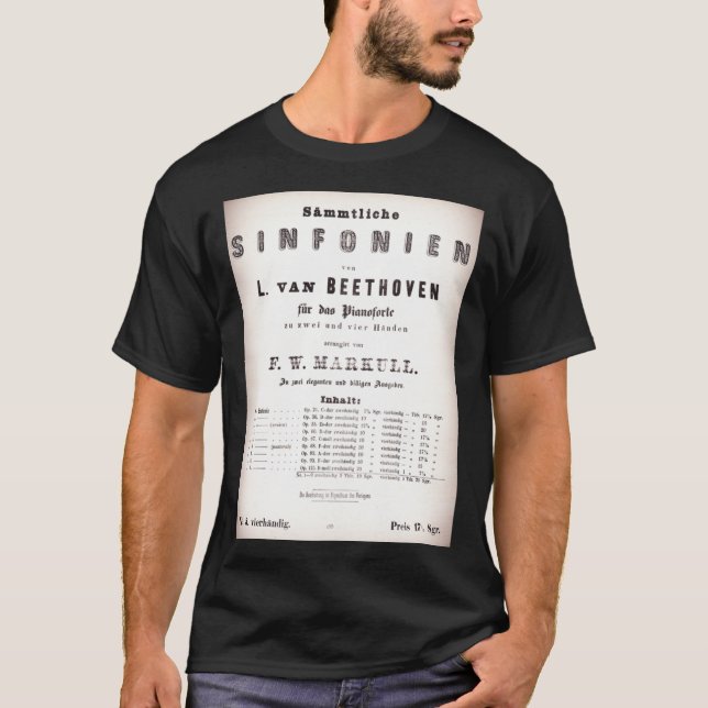Beethoven Sinfonien Classic T-Shirt (Devant)