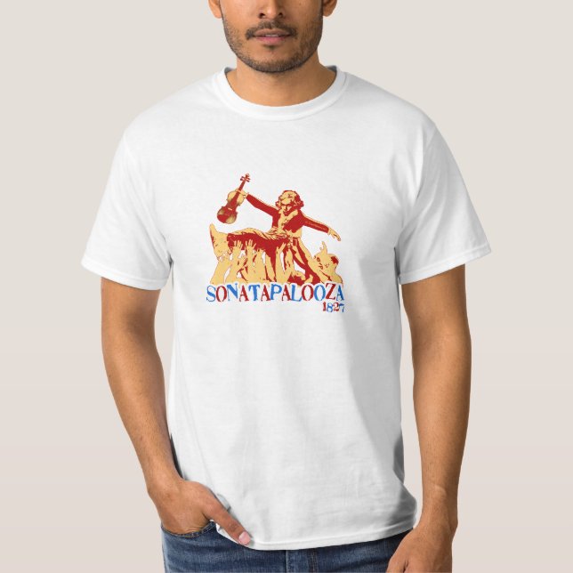 Beethoven Sonatapalooza heller T - Shirt (Vorderseite)