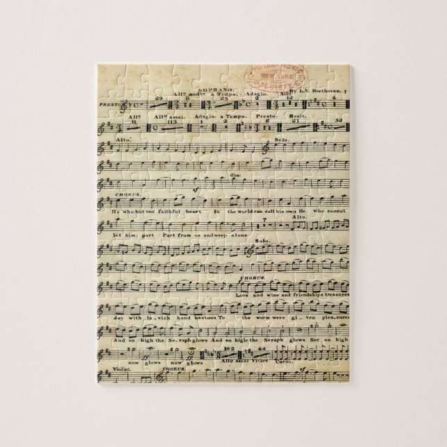 Beethoven-Symphonie-Nr. 9-Puzzlespiel (Vertikal)