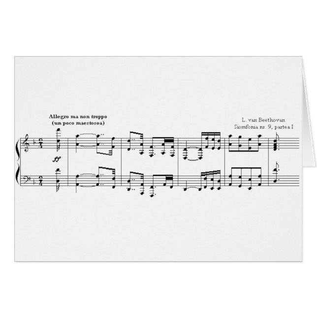 Beethoven Symphony #9 (Schwarz) (Vorderseite (Horizontal))