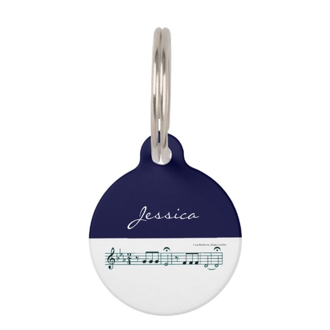 Beethoven Symphony No. 5 (Blue) Tiernamensmarke (Vorderseite)