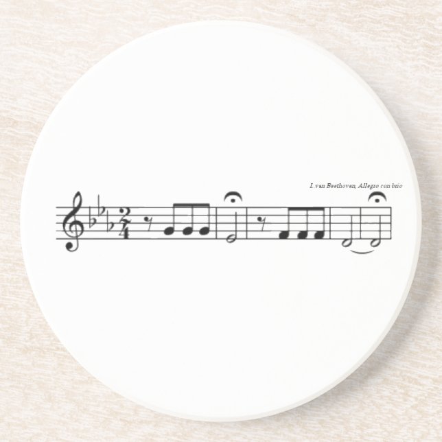 Beethoven Symphony No. 5 Coster Untersetzer (Vorne)